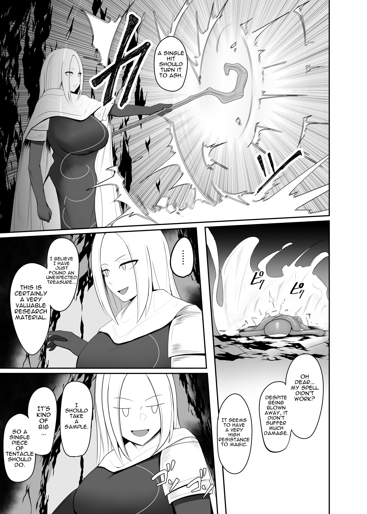 Hentai Manga Comic-Tentacle Parasite - A Female Sorceress is Helplessly Subjugated-Read-4